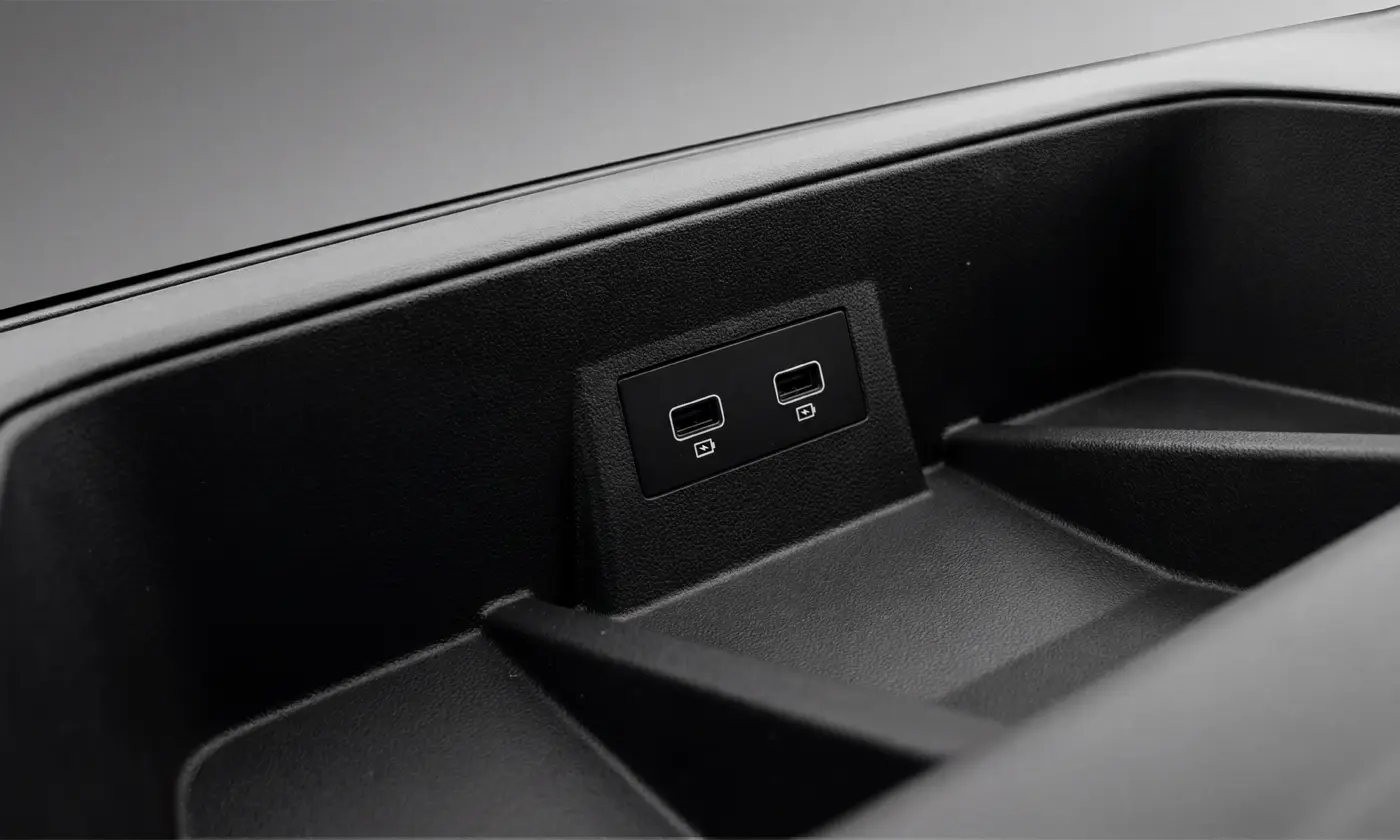 Storage Compartment & Chargers